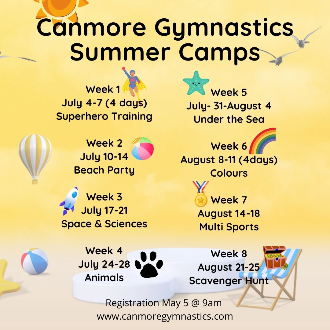Recreational Camps Canmore Illusions Gymnastics Club powered by Uplifter